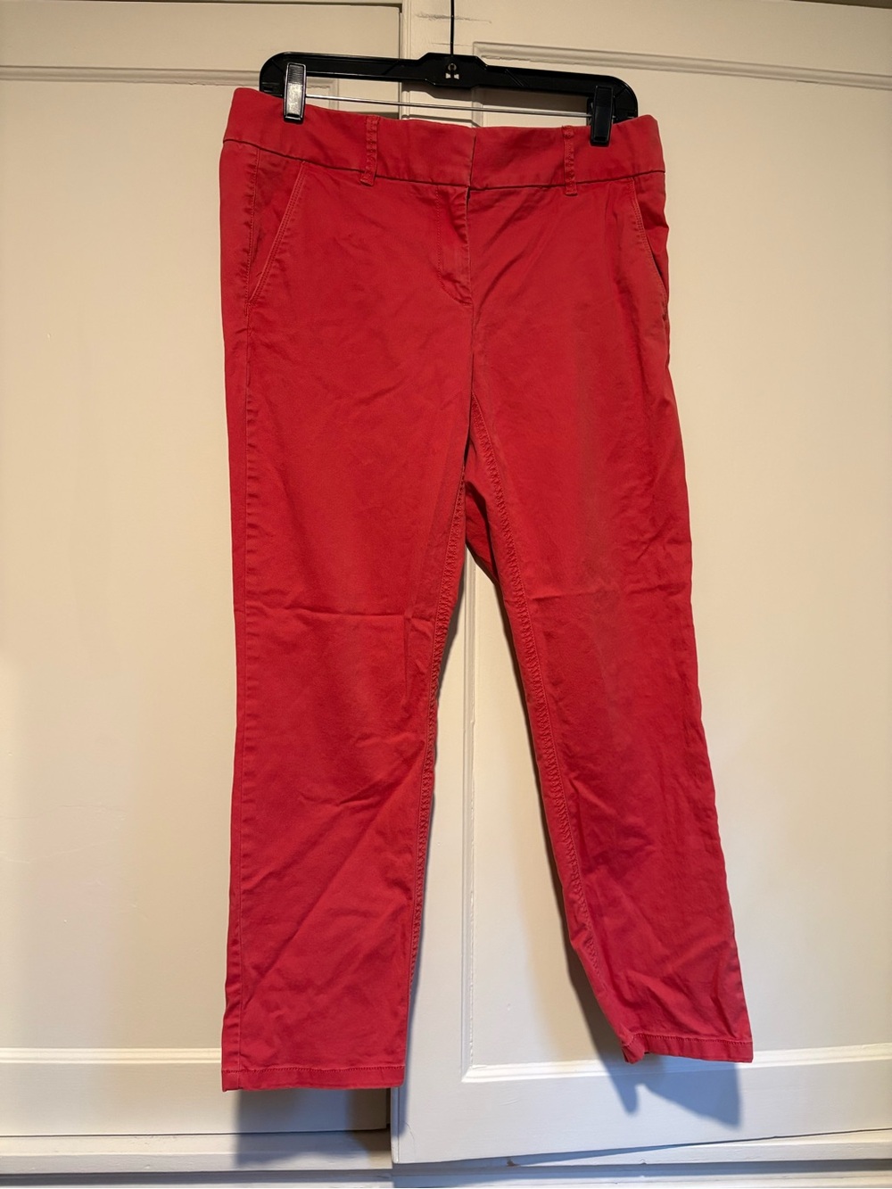 Loft Salmon Straight Leg Cotton Chino Pants